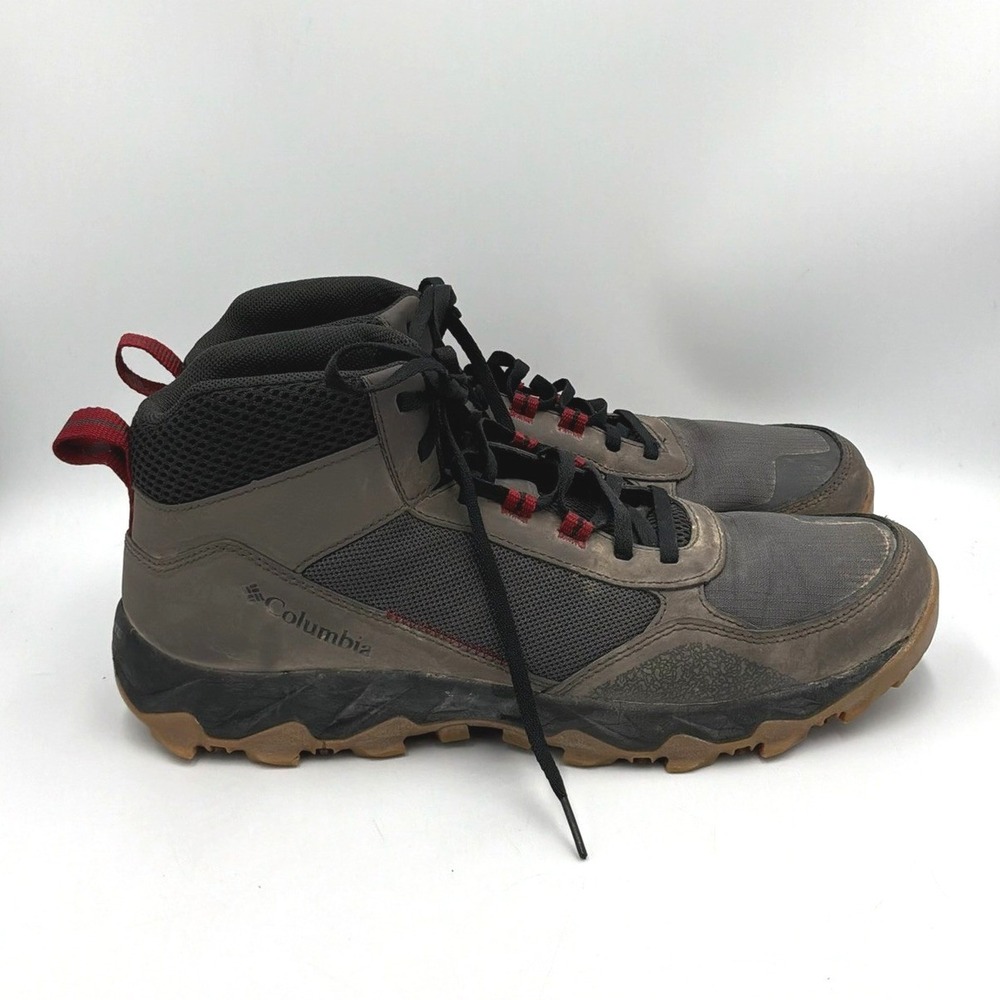 Columbia Hiking Boots Mens 10 Grey Brown Peakfreak BM0163-089‎ Techlite Mesh